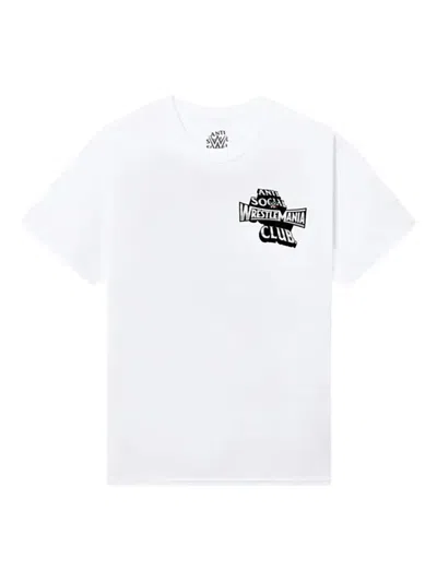 Anti Social Social Club X Wwe Wrestlemania T-shirt In White