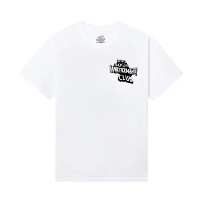Pre-owned Anti Social Social Club X Wwe Wrestlemania Tee 'white' | Men's Size L