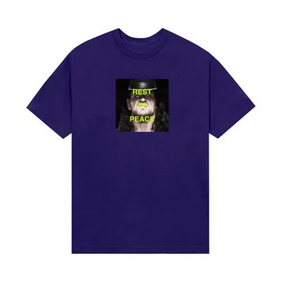 Pre-owned Anti Social Social Club X Wwe You Will Rest In Peace Tee 'purple' | Men's Size S