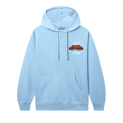 Pre-owned Anti Social Social Club You're Next Hoodie 'blue Aqua' | Men's Size S