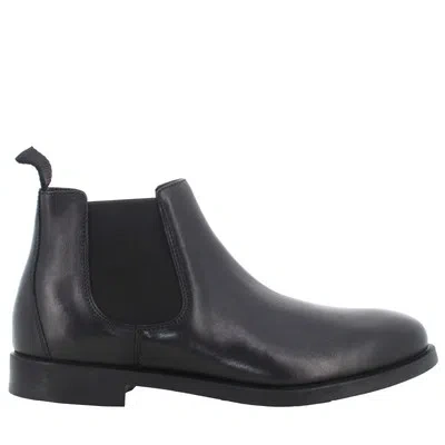 Pre-owned Antica Cuoieria A23us Men's Ankle Boots 22763-d-vm1 Delave' Black