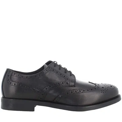 Pre-owned Antica Cuoieria A23us Men's Lace-up Shoes 22760-d-vm1 Delave' Black