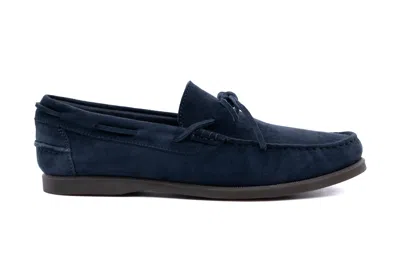 Antica Cuoieria Amalfi Man Blue Boat Moccasin