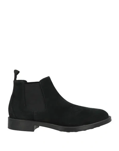 Antica Cuoieria Man Ankle Boots Black Size 10 Leather