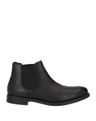Antica Cuoieria Man Ankle Boots Black Size 12 Leather