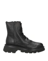 Antica Cuoieria Man Ankle Boots Black Size 8 Leather In Black