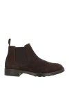 Antica Cuoieria Man Ankle Boots Dark Brown Size 6 Leather In Brown