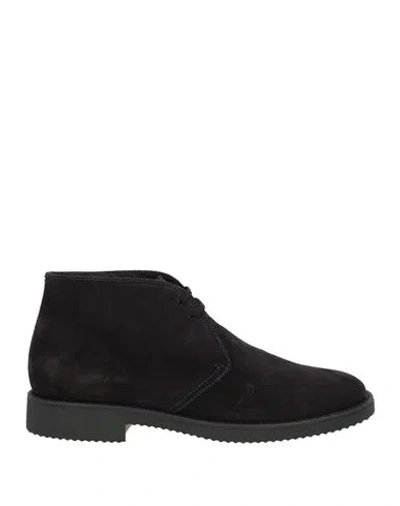 Antica Cuoieria Man Ankle Boots Midnight Blue Size 7 Leather