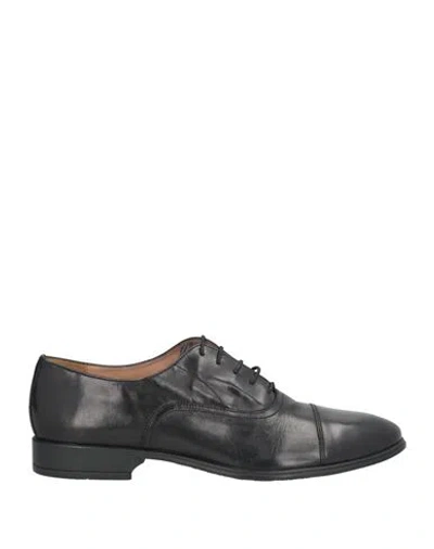 Antica Cuoieria Man Lace-up Shoes Black Size 13 Leather