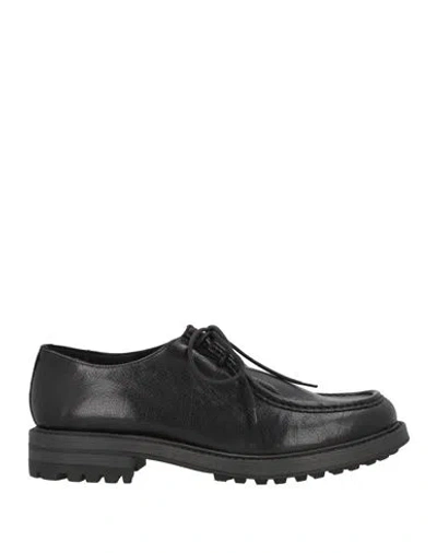 Antica Cuoieria Man Lace-up Shoes Black Size 7 Leather