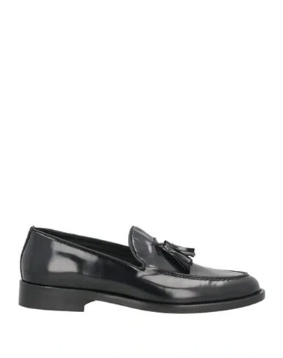 Antica Cuoieria Man Loafers Black Size 8.5 Leather