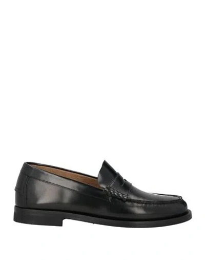 ANTICA CUOIERIA ANTICA CUOIERIA MAN LOAFERS BLACK SIZE 9 LEATHER