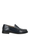 Antica Cuoieria Man Loafers Midnight Blue Size 9 Leather In Black