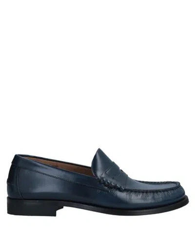 Antica Cuoieria Man Loafers Midnight Blue Size 9 Soft Leather