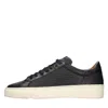 Antica Cuoieria Sneakers Blue In Black