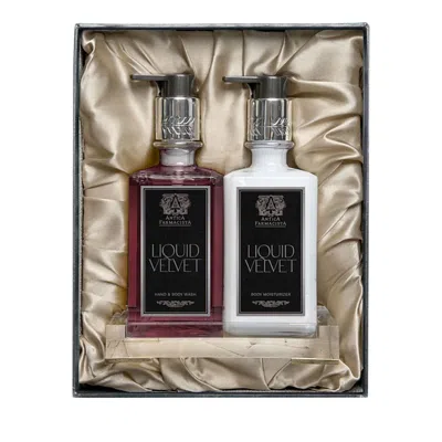 Antica Farmacista Acrylic Bath & Body Gift Set: Liquid Velvet In Multi