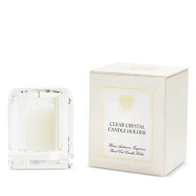Antica Farmacista Clear Crystal Candle Holder & Prosecco Votive In White