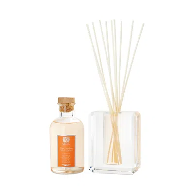 Antica Farmacista Santorini Crystal Decanter Reed Diffuser Set In Orange