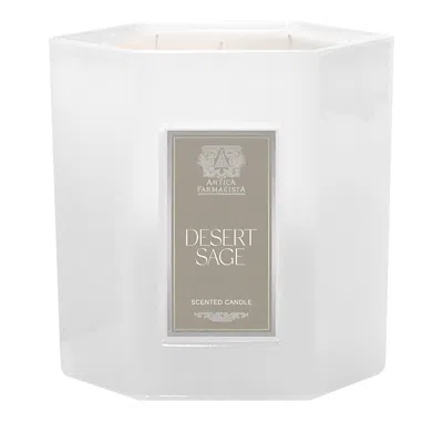 Antica Farmacista Desert Sage Scented 3 Wick Candle In White