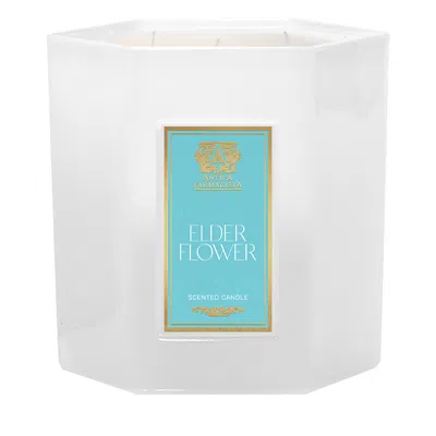Antica Farmacista Elderflower Scented 3 Wick Candle In Blue