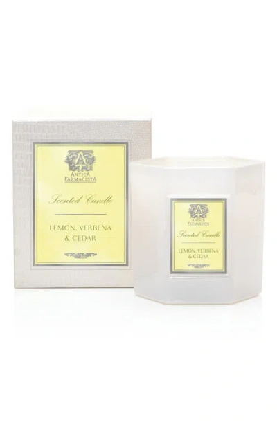 Antica Farmacista Lemon, Verbena And Cedar Hexagonal Candle In Neutral