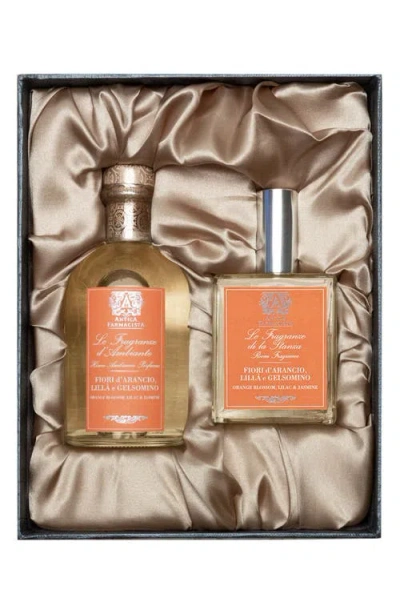Antica Farmacista Orange Blossom, Lilac & Jasmine Reed Diffuser & Room Spray Gift Set In No Color
