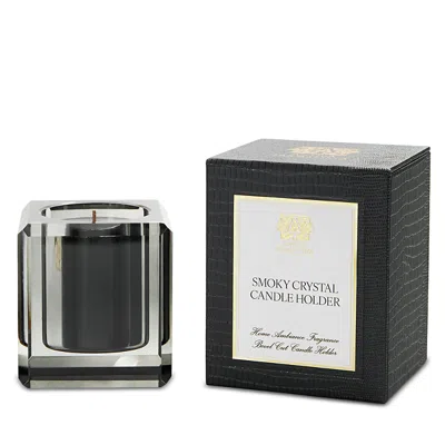 Antica Farmacista Smoky Crystal Candle Holder & Votive In Black
