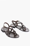 ANTICHI ROMANI CUIR SOLE LEATHER THONG SANDALS