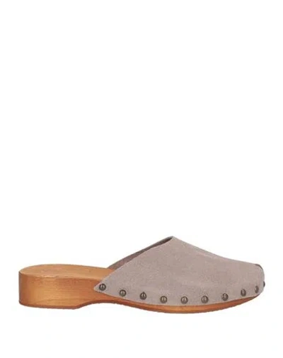 Antidoti Woman Mules & Clogs Grey Size 8 Leather In Gray