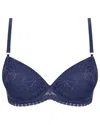 Antigel Boudoir De Filles Atelier Seduction Contour Bra In Bleu Purple In Multi