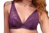 Antigel Boudoir De Filles Atelier Seduction Triangle Demi Cup Padded Bra In Prune Magic