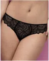 Antigel Boudoir De Filles Boheme Tanga Thong In Noir In Black