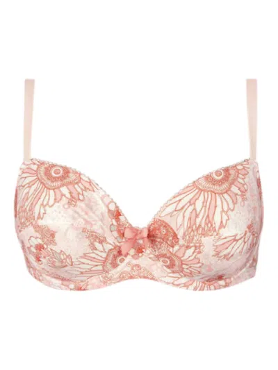 Antigel Boudoir De Filles Douce Extravagance Padded Balcony Bra In Rose In Multi