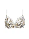 Antigel Boudoir De Filles Evasion Cashmere Three Part Seam Bra In Ocre In Multi