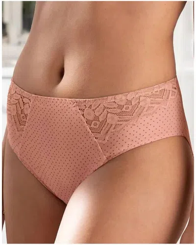 Antigel Boudoir De Filles High Waist Brief In Bulles Rosees In Multi