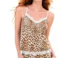 Antigel Boudoir De Filles Panthere Sensuelle Camisole In Skin Sensuelle