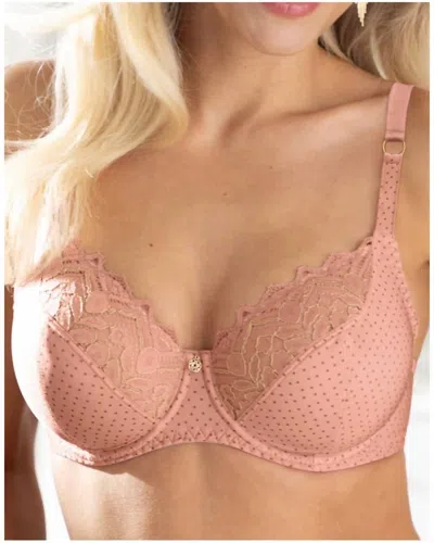 Antigel Boudoir De Filles Three Quarter Cup Bra In Bulles Rosees In Multi