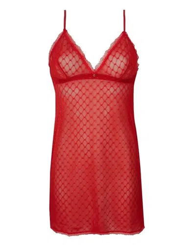 Antigel Boudoir De Filles Women's Babydoll Slips In Rouge Cherry In Multi