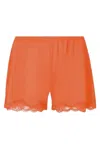 Antigel Boudoir De Filles Women's Simply Perfect Sleep Shorts In Orange Safrane