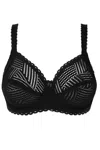 Antigel Boudoir De Filles Women's Three Part Seam Bra In Black In Black