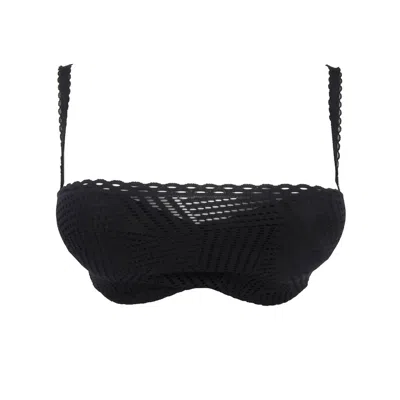 Antigel Boudoir De Filles Women's Tressage Strapless Bra In Black