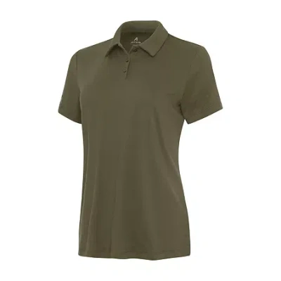 Antigua 2024 Blank Essentials Womens Golf Short Sleeve Polo Shirt In Green