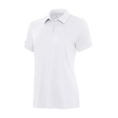 Antigua 2024 Blank Essentials Womens Golf Short Sleeve Polo Shirt In White