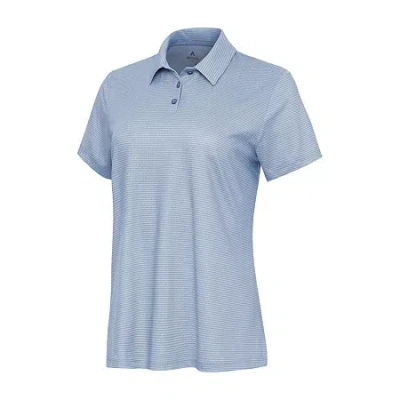 Antigua 2024 Blank Essentials Womens Short Sleeve Polo Shirt In Blue