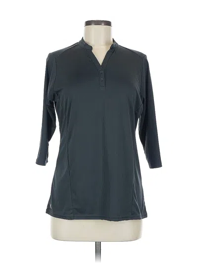 Pre-owned Antigua 3/4 Sleeve T-shirt In Gray