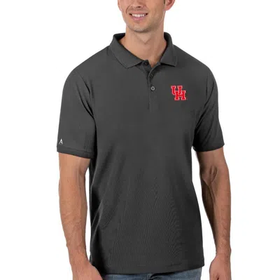 Antigua Anthracite Houston Cougars Legacy Pique Polo