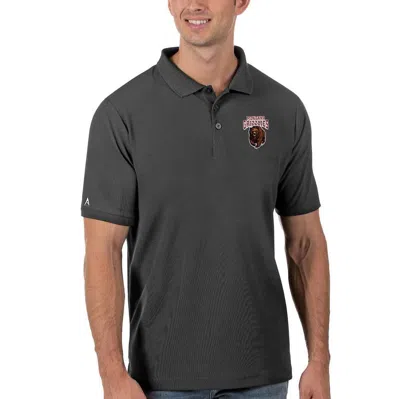 Antigua Anthracite Montana Grizzlies Legacy Pique Polo