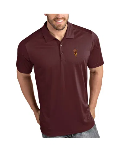 Antigua Arizona State Sun Devils  Tribute Polo In Maroon