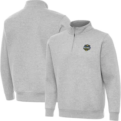 Antigua Basketball National Champions Victory Quarter-zip Top In Gray