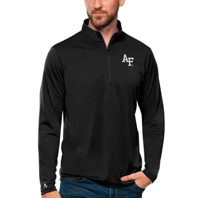 Antigua Black Air Force Falcons Tribute Quarter-zip Top